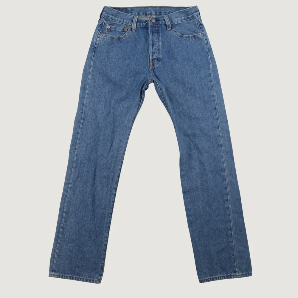 Levi's 501 Original Fit Jeans Mens 30x32 Blue Straight Leg Button Fly 00501-0193